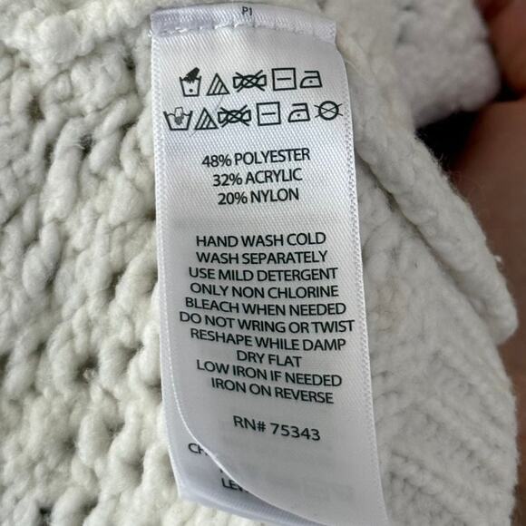 Women's Joie Open-Stitch Collar Button Cardigan Sweater Formal Office - Medium - Picture 4 of 4